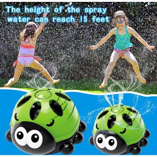 Summer Outdoor Water Swimming Pool Spray Ladybug Sprinkler Bathing Interactive Playing Toy For Children Baby Bath Toys #YJ