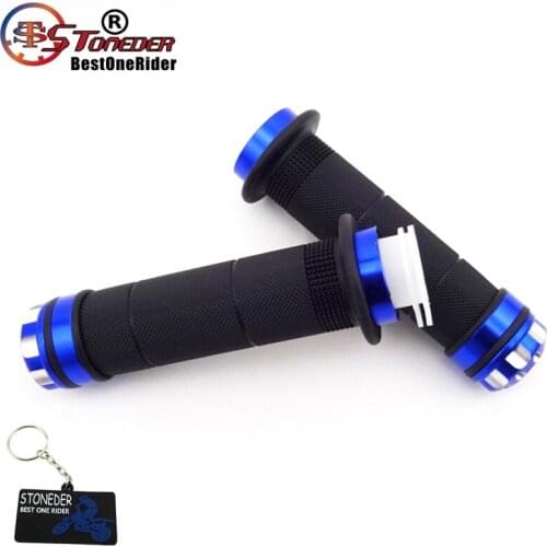 STONEDER 7/8'' Blue Twist Throttle Handle Hand Grips For Quad ATV Pit Dirt Push Bike Motorized Bicycle Motorycle Yamaha TTR