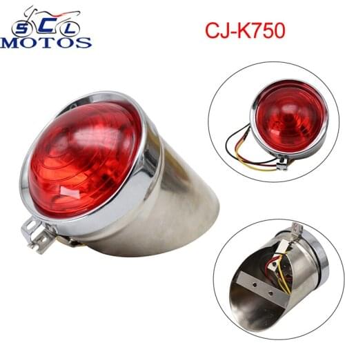 Sclmotos- For BMW R12 R71 R75 Ural M72 KS750 CJ-K750 K750 MB750 DNEPR Motorcycle Taillight Rear Light Side Car Motor Racing