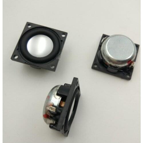 2pcs 23mm 4Ω 2W full-range Speaker 4ohm loudspeaker Square HiFi Home Audio Parts