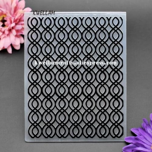 Twist Plastic Embossing Folder For Scrapbook DIY Album Card Tool Plastic Template 12.1x15.3cm KW7121507