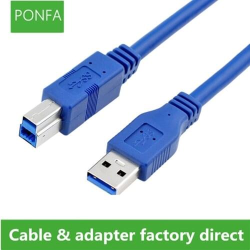 USB Printer Cable Type A Male To B Male Scanner USB 3.0 2.0 Extension Printer Cable For Canon Epson HP HDD Printer Cable