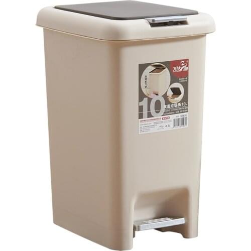 Foot-operated clamshell storage bucket large capacity plastic bucket household kitchen bathroom living room trash can