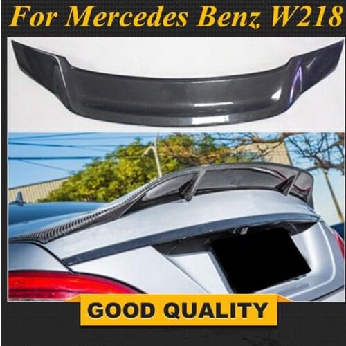 W218 CLS Carbon Fiber Rear Trunk Lip Spoiler Wing for Mercedes Benz W218 2012-2015 Renntech Style