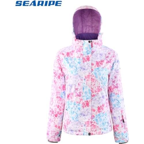 SEARIPE Women Ski Jacket New Warm Skiing Snow Waterproof Winter Quality Waterproof Outdoor Sport Type Clothing Skiing Wear