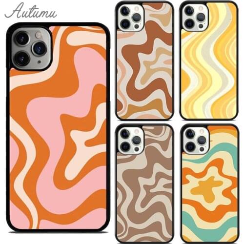 Liquid Swirl Abstract Neutral Blue Grey Phone Case for iPhone 11 12 Pro Max mini X XR XS SE 2020 5 6S 7 8 Plus Galaxy S8 S9 S10