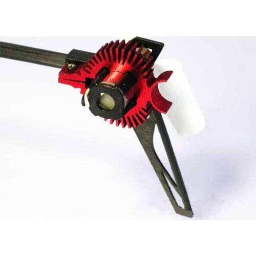 1PCS Wltoys Tail Motor Radiator Upgrade Modified Parts Tail Motor Metal Cooling Ring Parts For K110 V977 RC Aircraft Accessories