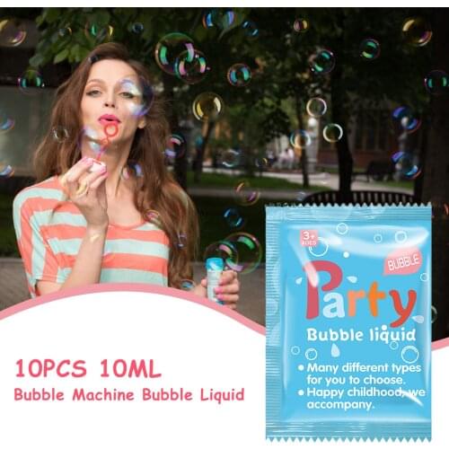 10pack For Kids Concentrate Bubbles Liquid Baby Non Toxic Educational Toy Funny Soap Water For Party Indoor Outdoor Gift Beach