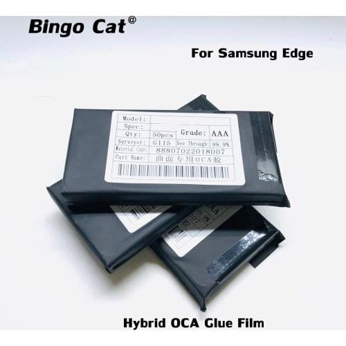 125um Hybrid OCA Glue Film For Samsung Note10 S10 S9 S8 Plus Note20 Ultra 8 9 LCD ScreenGlass OCA Laminate Repair No Bubble Back