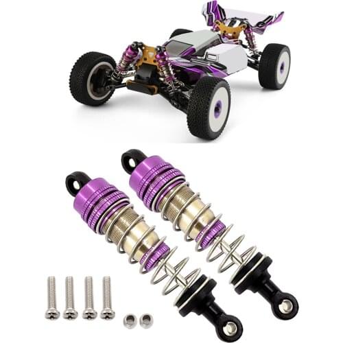 2Pcs RC Car Metal Shock Absorber for WLTOYS 124019 144001 RC Car Accessory