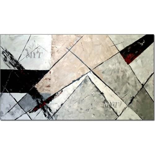Abstract Geometric Oil Painting Canvas Picture Art Unframed Hand Painted Bedroom Decoration Canvas Wall Art Hot Selling Artwork