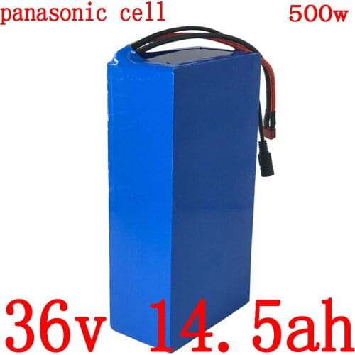 36V electric bicycle battery 36V 15AH lithium battery 500W 36V 14.5ah ebike battery use panasonic cell with 42V 2A charger