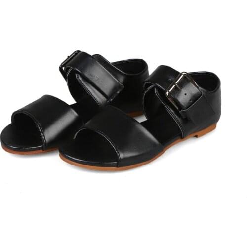 Big SizeSimple and fashionable flat sandals with buckle summer flat sandals ladies women shoes woman