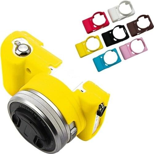 Top Soft Silicone Rubber Camera Case Bag Skin Protective Body Cover For Sony Alpha A5100 A5000 A6000 A6100 A6300 A6400 Cover New