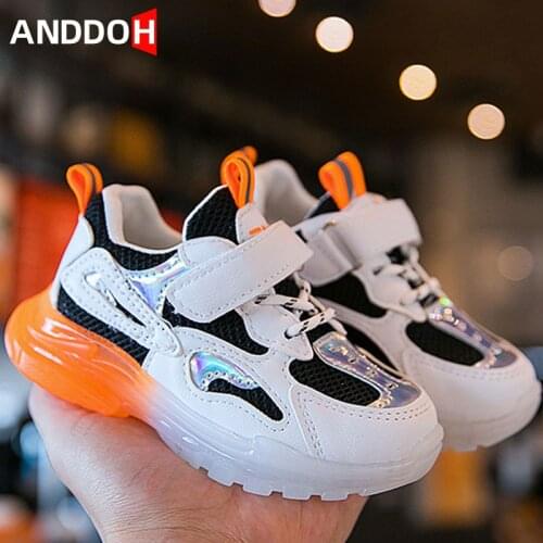 Size 21-30 Baby Anti-slippery Shoes Casual Kids Shoes Children Breathable Sneakers For Kids Boys Girls Soft Bottom Toddler Shoes