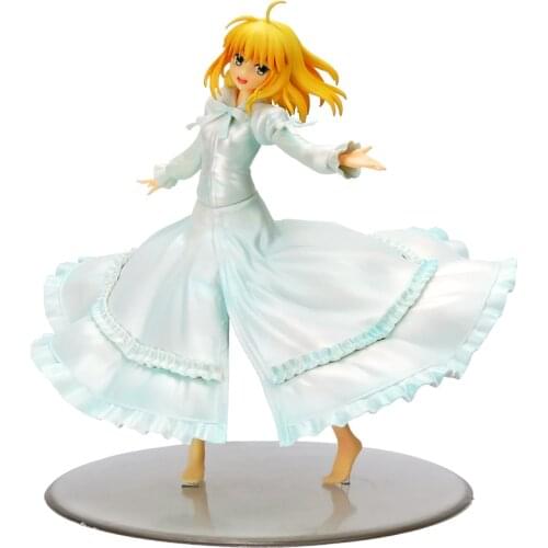 21cm Japanese Anime Wing Fate Stay Night Saber Last Episode Action Figure Toy PVC Collectible Model Doll Toys