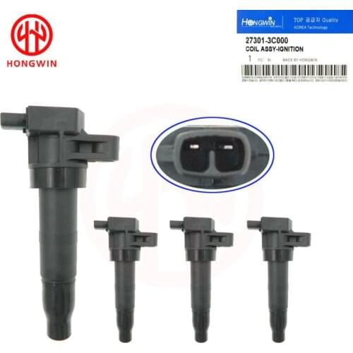 4PCS Ignition Coil For Hyundai Kia Motor 2.4L 3.3L 3.5L 3.8L 2006-2015 27301 3C100/273013C100/27301-3C000/27301 3C000/273013C000