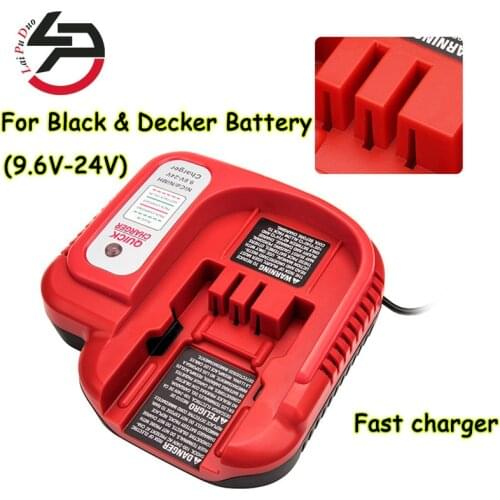 Laipuduo 9.6V-18V 1.5A Battery Charger For Black & Decker Ni-CD Ni-MH Battery Accessories