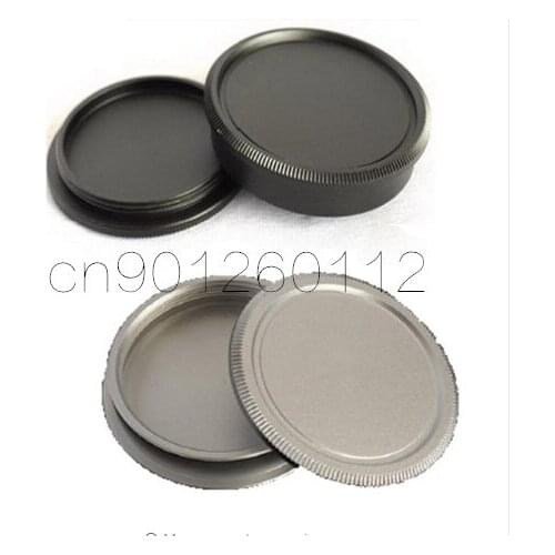 Metal M39 L39 M42 Lens Cap + Rear Cap Lens Protector Protective for Leica L39 M39 39mm M42 Screw Mount Camera Lens Silver Black