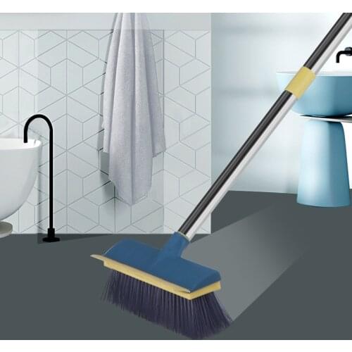 YOREDE 2 In 1 Multifunction Cleaning Brush For Washing Floors Long Handle Bristle Brush With Scraper Household Cleaning Products