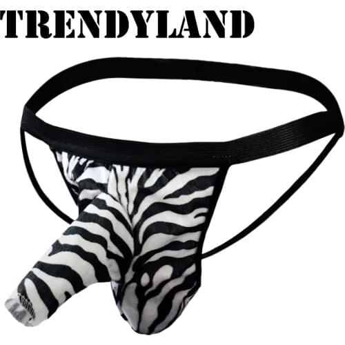 Elephant Bulge Pouch Mens Elastic T Back Lingerie Thong Erotic Underwear Sexy Male Underwear Thongs G-Strings Dropshipping