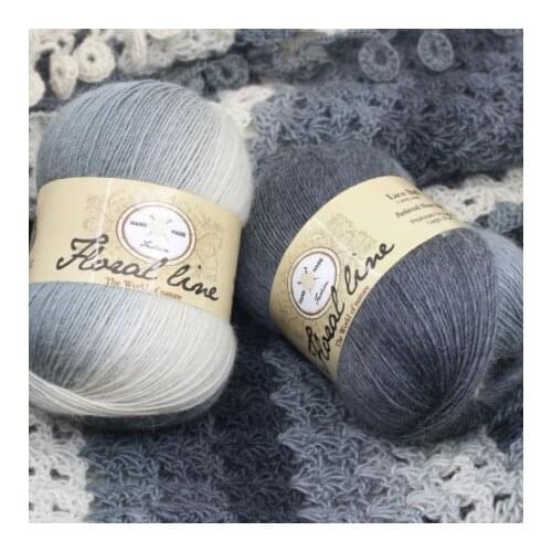 Mylb 3pcs X100g Fine Rainbow Line Yarn for Knitting 100% Cashmere Wool Yarn Crochet Melange High Tenacity Knitting Needle 12