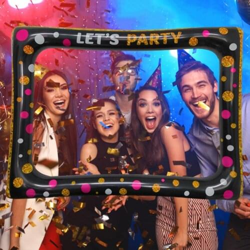 PVC Inflatable Frame Photo Booth Props Selfie Picture Frame for Birthday Baby Shower Wedding Carnival Party