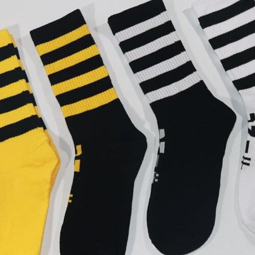 New Fashion Stripe Street Style Rock Roll Hip Hop Boy Girl Men Women Socks Cotton Long Brand New High Quality 4Pairs/a Lot