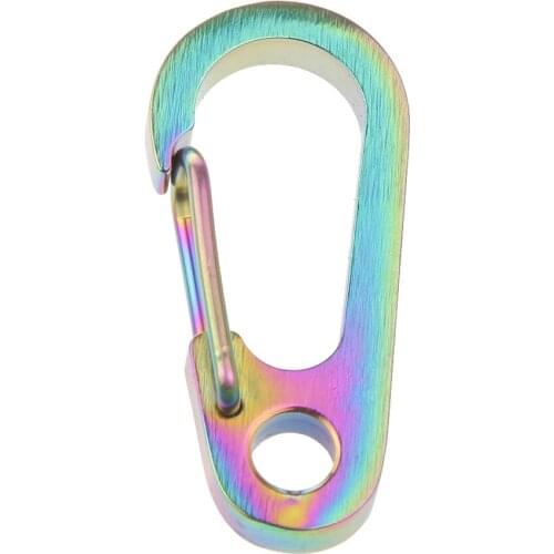 New Outdoor Camping Mountaineering Heavy Duty Titanium Quickdraw Carabiner Snap Hooks Keyring Rock Climbing Hiking Accessories