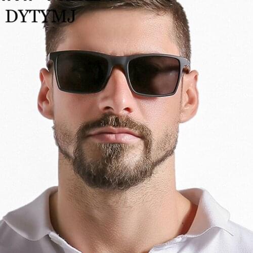 DYTYMJ UV400 Polarized Sunglasses Men 2020 Anti-Glare Drivers Square Eyeglasses Women Retro Vintage Mirror Sun Glasses For Men