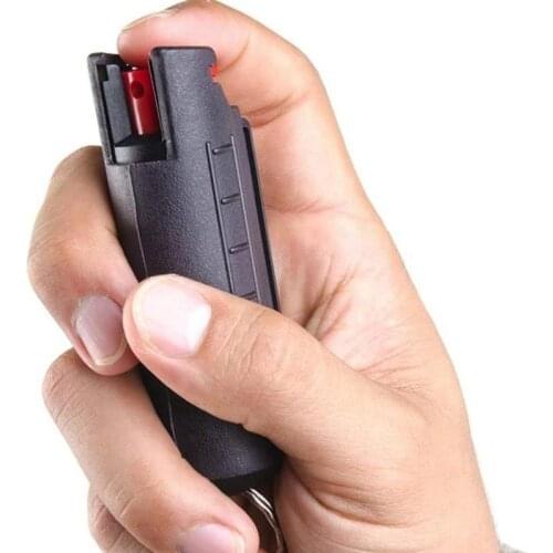 20ml EDC Reusable Pepper Spray Tank Bottle Plastic Case Emergency Empty Box Spray Shell with Key Ring keychain Portable