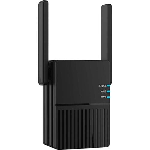 1200Mbps WiFi Range Extender ,2.4G&5GHz with 2 Antenna, WiFi Booster Compatible with All Routers with AP Mode