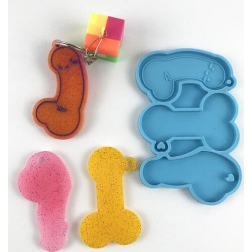 DIY Keychain Epoxy Resin Mold Jewelry Pendant Decorations Silicone Mould