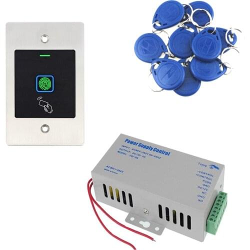 Embedded Door Access Control System Biometrics RFID fingerprint reader optional for Power Supply Electric Magnetic door Lock