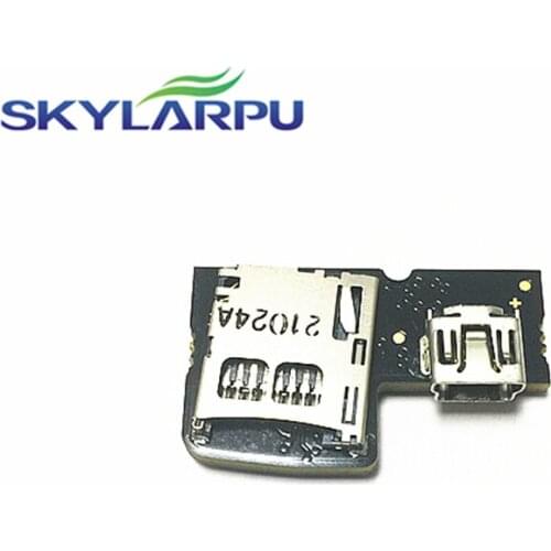 Skylarpu PCB w miniUSB & microSD holder for Garmin Edge 810 TYPE-10 (810 touring) Repair replacement Free shipping