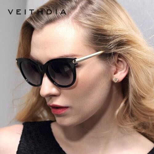 Retro TR90 Vintage Large Sun glasses Polarized Cat Eye Ladies Designer Women Sunglasses Outdoor Eyewear Accessories Female