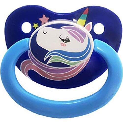 TEN@NIGHT ABDL Adult Baby Size Pacifier Dummy Dom Christmas Silicone Nipple Teat DDLG Cute Printing Animal Pacifier