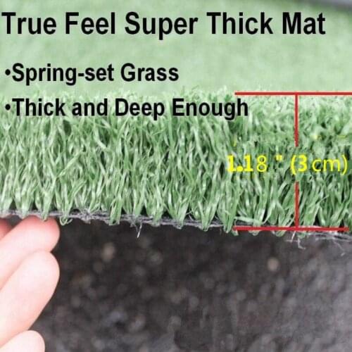 Golf Thick Driviing Chipping Mat 2x1meter Artificial Turf Simulation Grass Mat