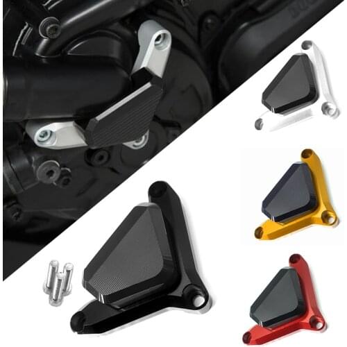 For Ducati Diavel Monster 821 1200S Hypermotard Multistrada 939 950 1200 1260 Motor Water Pump Protector Guard Cover Crash Pad