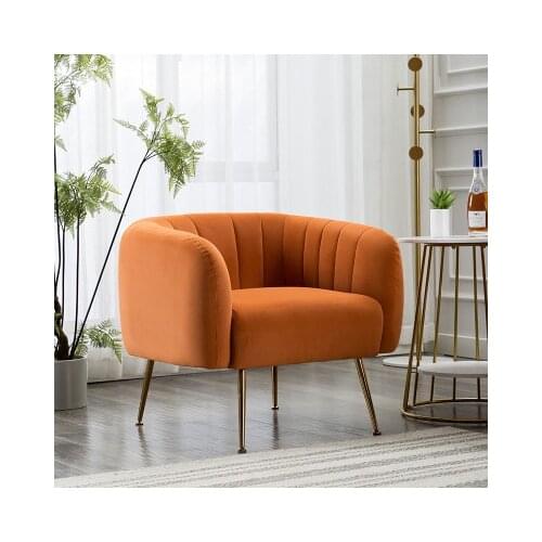 Light luxury living room small flannelette sofa single pair cloth clothing store combination sofa