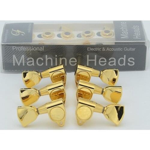 1 Set 3L-3R Guitar Tuning Pegs Tuner Machine Heads For Acoustic Electric Guitar Guitar Parts Gold