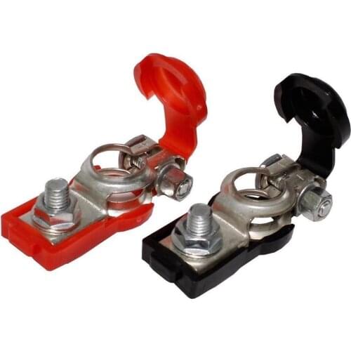 1pair Stamping Pull Terminal For Battery Positive And Negative Poles Metal Copper for Cars Ships and Truck Batteries