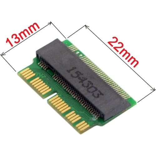 12+16Pin 2014 2015 Mac to M.2 NGFF M-Key AHCI SSD Convert Card for A1465 A1466 A1493 A1502