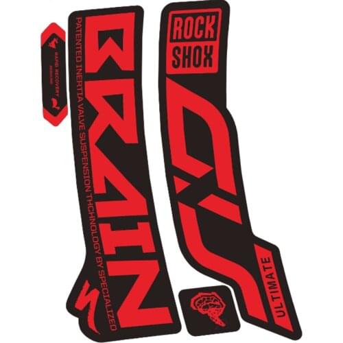 2019 rockshox sid brain smart version front fork sticker mountain bike bicycle waterproof sticker decoration