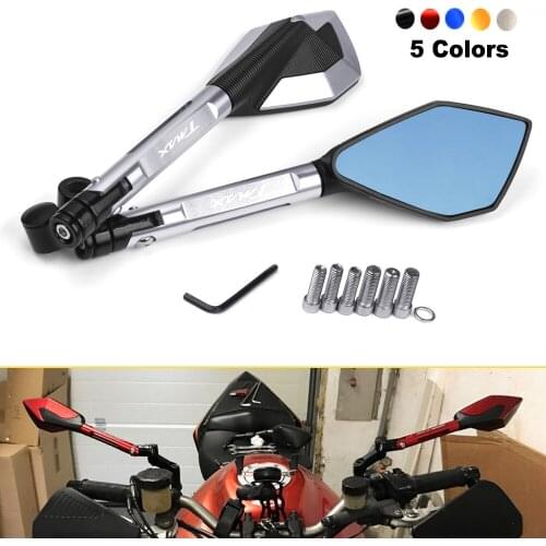 New Motorcycle CNC Aluminum Mirrors Moto Rearview Mirrors Side Mirrors For YAMAHA T-Max 500 2004-2011 TMax 530 2012 Accessories