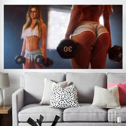 Anllela Sagra Bodybuilding GYM Girl Model gift Painting poster Art Poster Silk Canvas Home Decor Wall Picture Print