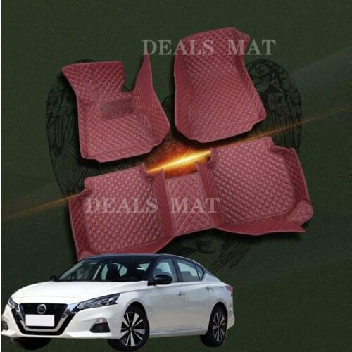 Car floor mats for nissan qashqai x trail t31 primera p12 teana j31 almera tiida athfinder r51 note march patrol leaf car floo