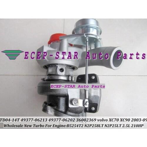 Free Ship TD04L-14T 49377-06213 49377-06202 49377-06200 30650634 Turbo For Volvo PKW XC70 XC90 S60 S80 V70 B5254T2 N2P258LT 2.5L