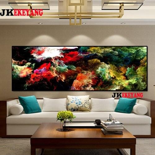 Large Wall Art Pictures 5D Diy diamond painting Abstract cloud Diamond Mosaic sale Rhinestone Embroidery cross stitch Y3996