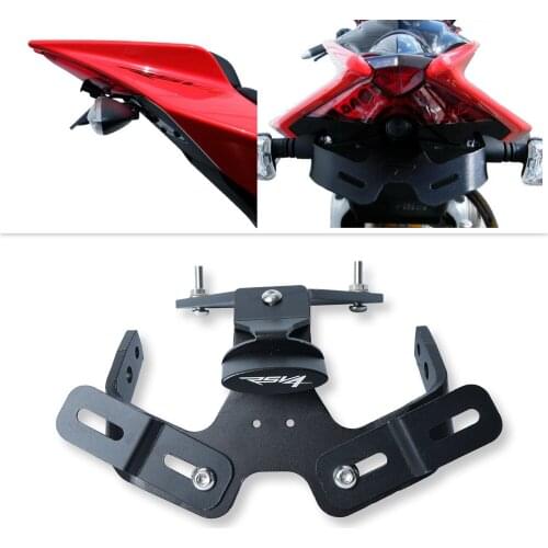 For Aprilia RSV4-RR RSV4-R RSV4-RF 2009-2017 Motorcycle License Plate Holder License Bracket Tail Tidy Fender Eliminator